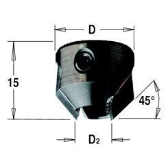 Фото Зенкер для сверла TCT Z2 D=16 d=4 RH в интернет-магазине ToolHaus.ru