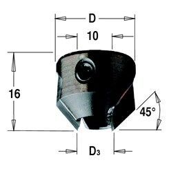 Фото Зенкер для сверла TCT Z2 D=20 d=5-10 RH в интернет-магазине ToolHaus.ru